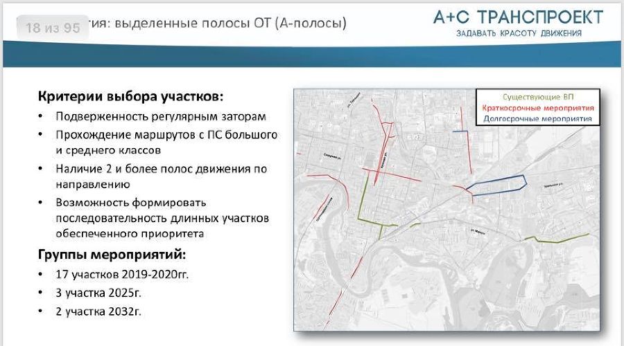 Карта выделенных полос в екатеринбурге