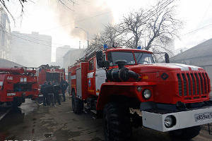 Пожар на ул.Кожевенной в Краснодаре © Геннадий Аносов, ЮГА.ру