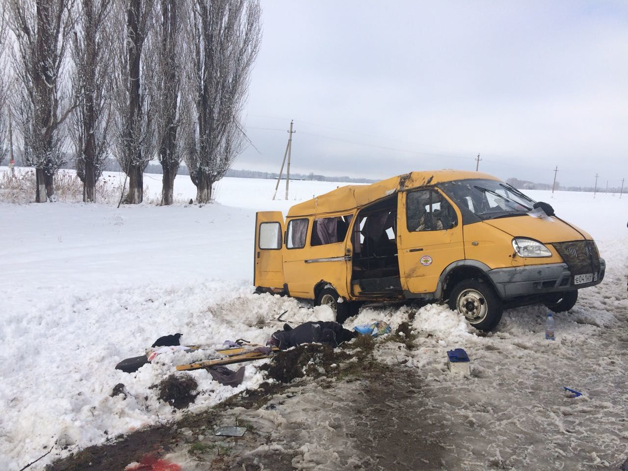 В Курганинском районе в ДТП с маршруткой погибли женщина и четырехлетняя  девочка