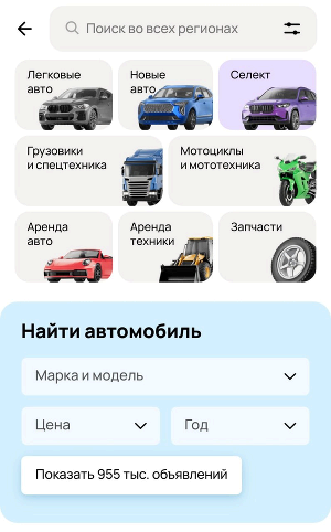 Скриншот из приложения Авито