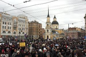 Шестие и митинг "За честные выборы" в Санкт-Петербурге © Светлана Артемьева, ЮГА.ру