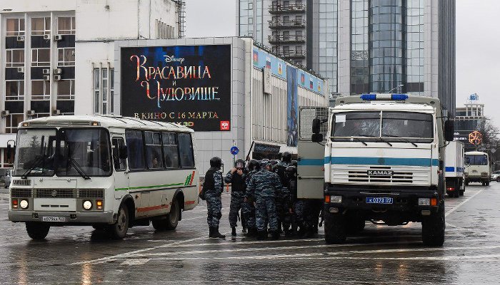 Акция сторонников Навального в Краснодаре  © Фото Елены Синеок, Юга.ру