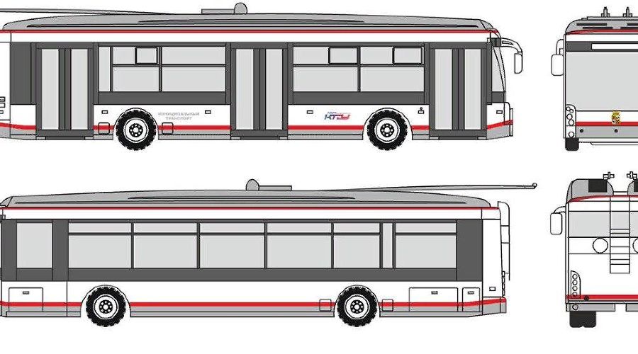 Троллейбус тролза мегаполис чертеж
