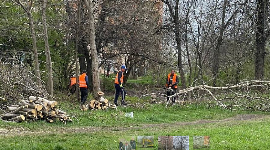 Благоустройство сквера «Изумрудный». Скриншот фото телеграм-канала krd.ru © https://t.me/krdru/25411?single