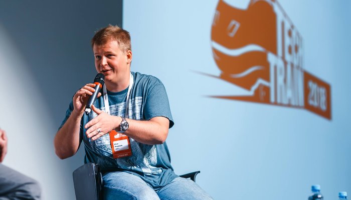 Иван Ямщиков на фестивале TechTrain, сентябрь 2018 года © Фото предоставлено организаторами фестиваля