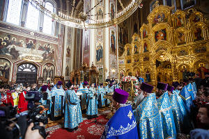 Федоровская икона Божьей Матери прибыла в Краснодар © Михаил Чекалов, ЮГА.ру