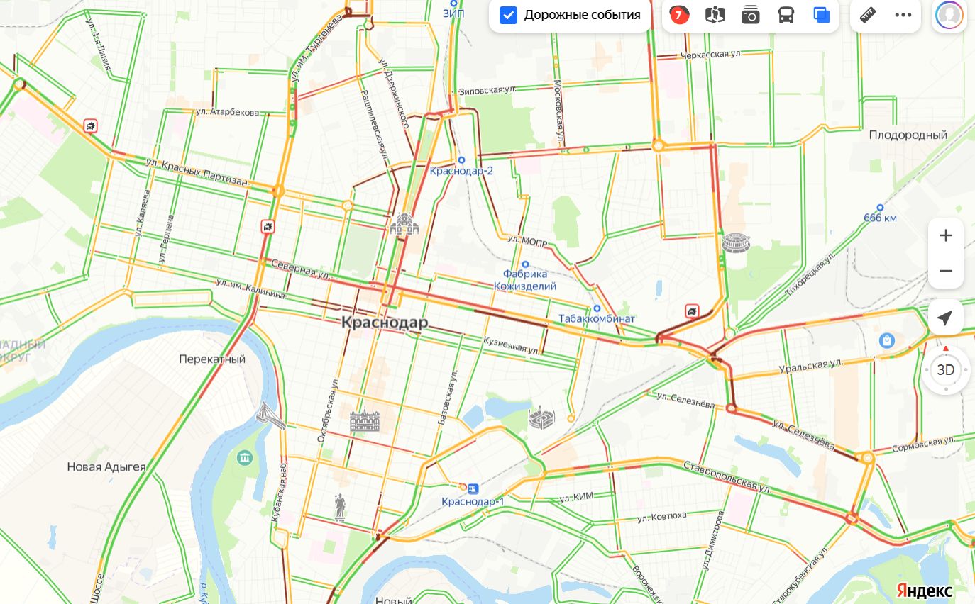 Карта транспорта краснодара онлайн