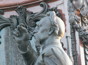 Захарий Чепига, фрагмент памятника Екатерине II